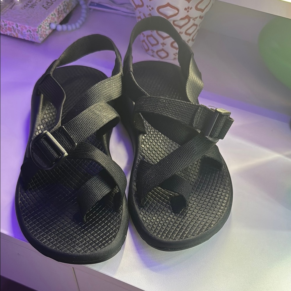 Chaco Jet Black Adventure Sandals